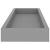 vidaXL Loggia Wandregale 4 Stk. Grau 60x15x4 cm MDF