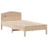 vidaXL Massivholzbett ohne Matratze 90x190 cm Kiefernholz