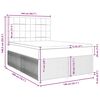 vidaXL Boxspringbett mit Matratze Rosa 140x200 cm Samt