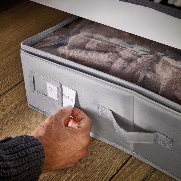 Leifheit Unterbettkommode Klein Grau 64x45x15 cm 80014