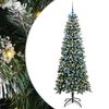 vidaXL K&uuml;nstlicher Weihnachtsbaum mit 300 LEDs mit St&auml;nder Gr&uuml;n 210 cm