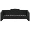 vidaXL Tagesbett mit Matratze USB Schwarz Stoff 90x200 cm
