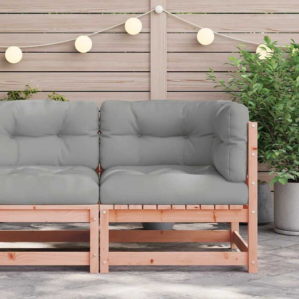 vidaXL Garten-Ecksofa mit Kissen Massivholz Douglasie