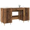 vidaXL Schreibtisch mit Regal Altholz 140 x 50 x 75 cm Holzwerkstoff