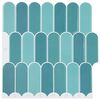 vidaXL Federfliese 50 stk. Blau 30 x 30 cm Polyurethan und PET