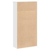 vidaXL Bücherregal Weiß 60x24x120 cm Holzwerkstoff