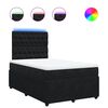vidaXL Boxspringbett mit Matratze Schwarz 120x190 cm Samt