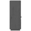 vidaXL Highboard Grau 34x40x108,5 cm Massivholz Kiefer