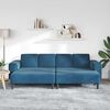 vidaXL Wohnzimmer Couch 3 pcs Blau