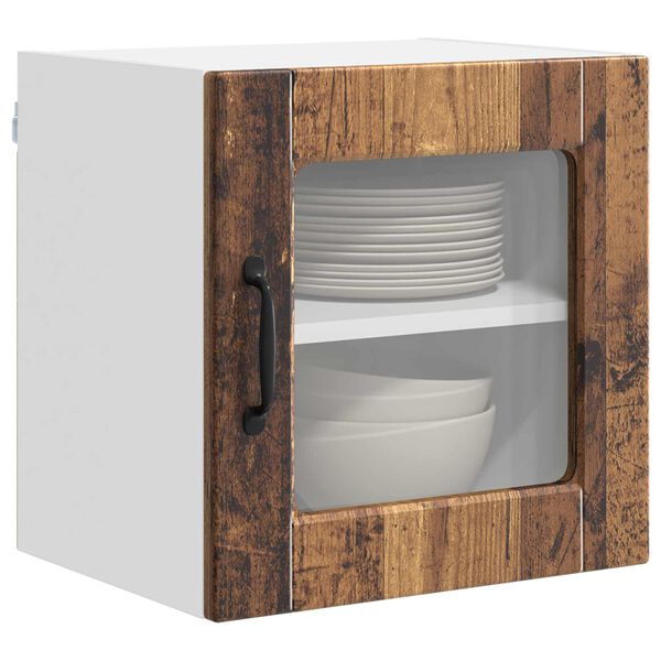 vidaXL K&uuml;chenschrank mit Regal Altholz 40 x 31 x 40 cm Holzwerkstoff