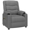 vidaXL Massagesessel Grau Kunstleder