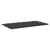 vidaXL Gartenbank-Auflage Schwarz 200x(50+50)x7 cm Oxford-Gewebe