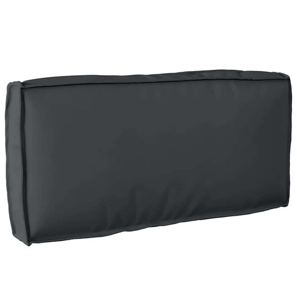 vidaXL Palettenkissen f&uuml;r R&uuml;ckenlehne Schwarz 80 x 40 x 12 cm