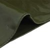 vidaXL Plane 650g / m² Olive Grün 3 x 4 m Canvas mit PVC-Beschichtung