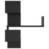 vidaXL Wand-Eckregale 2 Stk. Schwarz 40x40x50 cm Holzwerkstoff