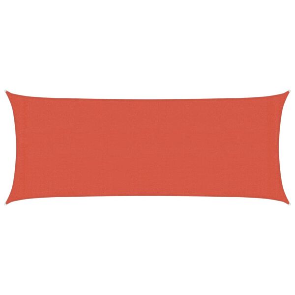 vidaXL Sonnensegel 160 g/m&sup2; Terrakottarot 2x4,5 m HDPE