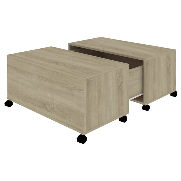 vidaXL Couchtisch Sonoma-Eiche 75x75x38 cm Holzwerkstoff