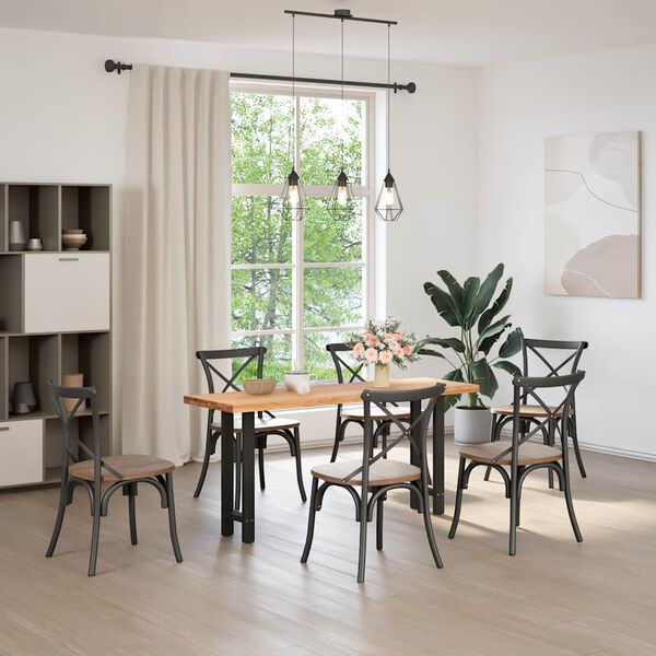 vidaXL Konsolentischbeine Schwarz 2 Stk. 38x(72-73) cm Stahl