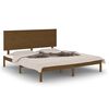 vidaXL Massivholzbett Honigbraun Kiefer 200x200 cm