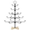 vidaXL Metall-Weihnachtsbaum mit Halter KUOPIO 90 cm Stahl Schwarz