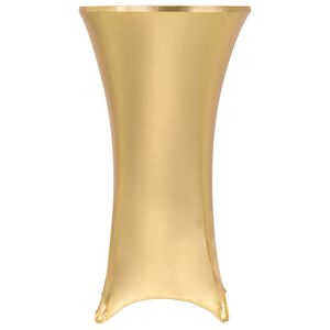 vidaXL 2 St&uuml;ck Stretch-Tischdecken Golden 60 cm