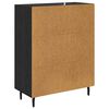 vidaXL Sideboard Schwarz Eichen-Optik 69,5 x 34 x 90 cm