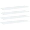 vidaXL B&uuml;cherregal-Bretter 4 Stk. Wei&szlig; 100x30x1,5 cm Holzwerkstoff