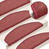 vidaXL Stufenmatten 30 Stk. 65x24x4 cm Bordeaux Halbrund Gro&szlig;