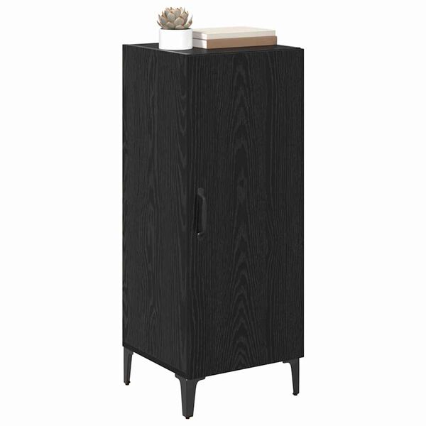 vidaXL Sideboard Schwarz Eichen-Optik 34,5 x 34 x 90 cm Holzwerkstoff
