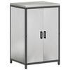 vidaXL K&uuml;chenaufbewahrungsschrank HATTEM Silber 60 x 50 x 92 cm Stahl