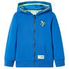 Kinder-Kapuzenpullover mit Rei&szlig;verschluss Blau 104