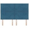 vidaXL Kopfteil mit Kopfteil Dunkelblau 160 cm Samt