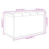 vidaXL Sitzbank mit Stauraum Braun Eiche 82x42x45 cm Holzwerkstoff