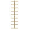 vidaXL Wand-Weinregale f&uuml;r 9 Flaschen 2 Stk. Golden Eisen