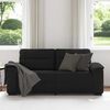 vidaXL 2-Sitzer-Sofa Schwarz 140 cm Stoff