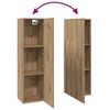 vidaXL Wand-TV-Schrank Wandmontiert 4 pcs Artisan-Eiche Holzwerkstoff
