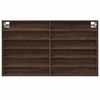 vidaXL Vitrinenschrank Braun Eichen-Optik 100x8,5x58 cm Holzwerkstoff
