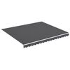 vidaXL Ersatzstoff f&uuml;r Markise Anthrazit 4x3,5 m Polyester