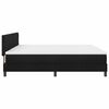 vidaXL Boxspringbett mit Matratze mit LED Schwarz 200 x 200 cm Stoff