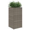 vidaXL Pflanzk&uuml;bel Grau 40x40x80 cm Poly Rattan