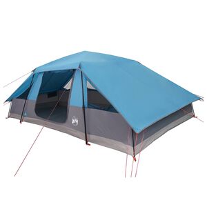 vidaXL Familienzelt mit Regenschutz wasserdicht 10 Personen Blau