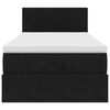 vidaXL Ottoman-Bett mit Matratze Schwarz 100x200 cm Samt