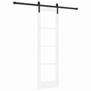 vidaXL Schiebet&uuml;r ORKDAL Wei&szlig; und Schwarz 61 x 198,5 cm