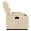 vidaXL Relaxsessel mit Aufstehhilfe Elektrisch Creme Stoff