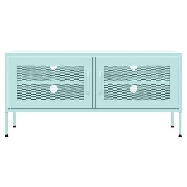 vidaXL TV-Schrank Minzgrün 105x35x50 cm Stahl