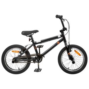 vidaXL BMX Rad 16 Zoll f&uuml;r 5-8 Jahre alt Schwarz