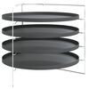 vidaXL Pizzableche 4 Stk. mit Gestell &Oslash; 28 cm Stahl