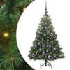vidaXL K&uuml;nstlicher Weihnachtsbaum Gr&uuml;n 120 cm PE und PVC