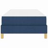 vidaXL Boxspringbett mit Matratze Blau 100 x 200 cm Stoff