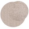 vidaXL Shaggy-Teppich PAMPLONA Hochflor Modern Beige &Oslash; 100 cm